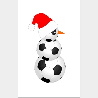 SOCCER Player Snowman Posters and Art